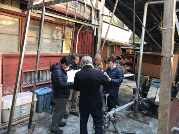 景観・まちづくり専門委員会湯河原町温泉櫓と河川の景観資源調査20171219/ひばり荘温泉櫓2